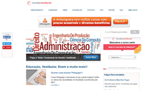 Desktop Screenshot of mundovestibular.com.br