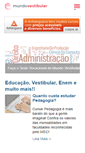 Mobile Screenshot of mundovestibular.com.br